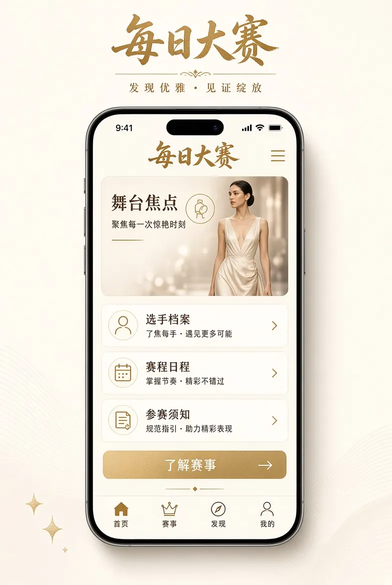 每日大赛APP视觉内容